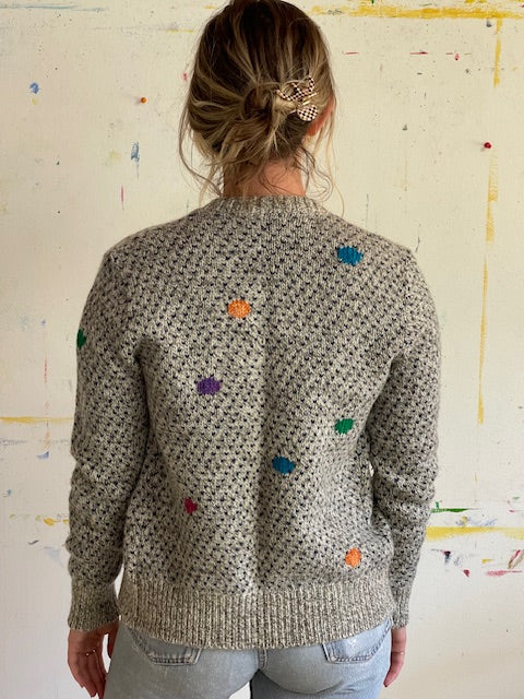 Upcycled Embroidered Cardi