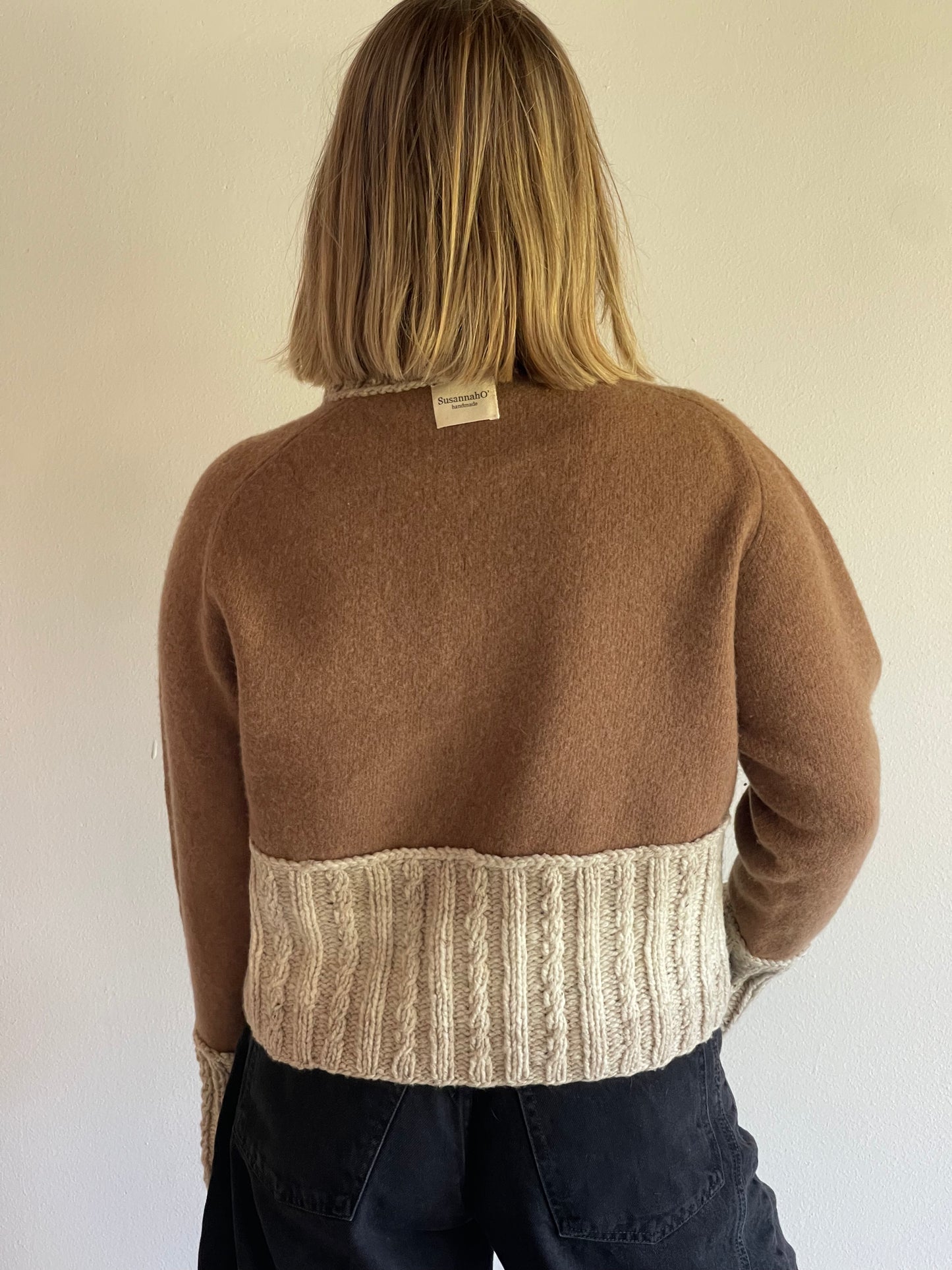 Upcycled Felted Mock Neck